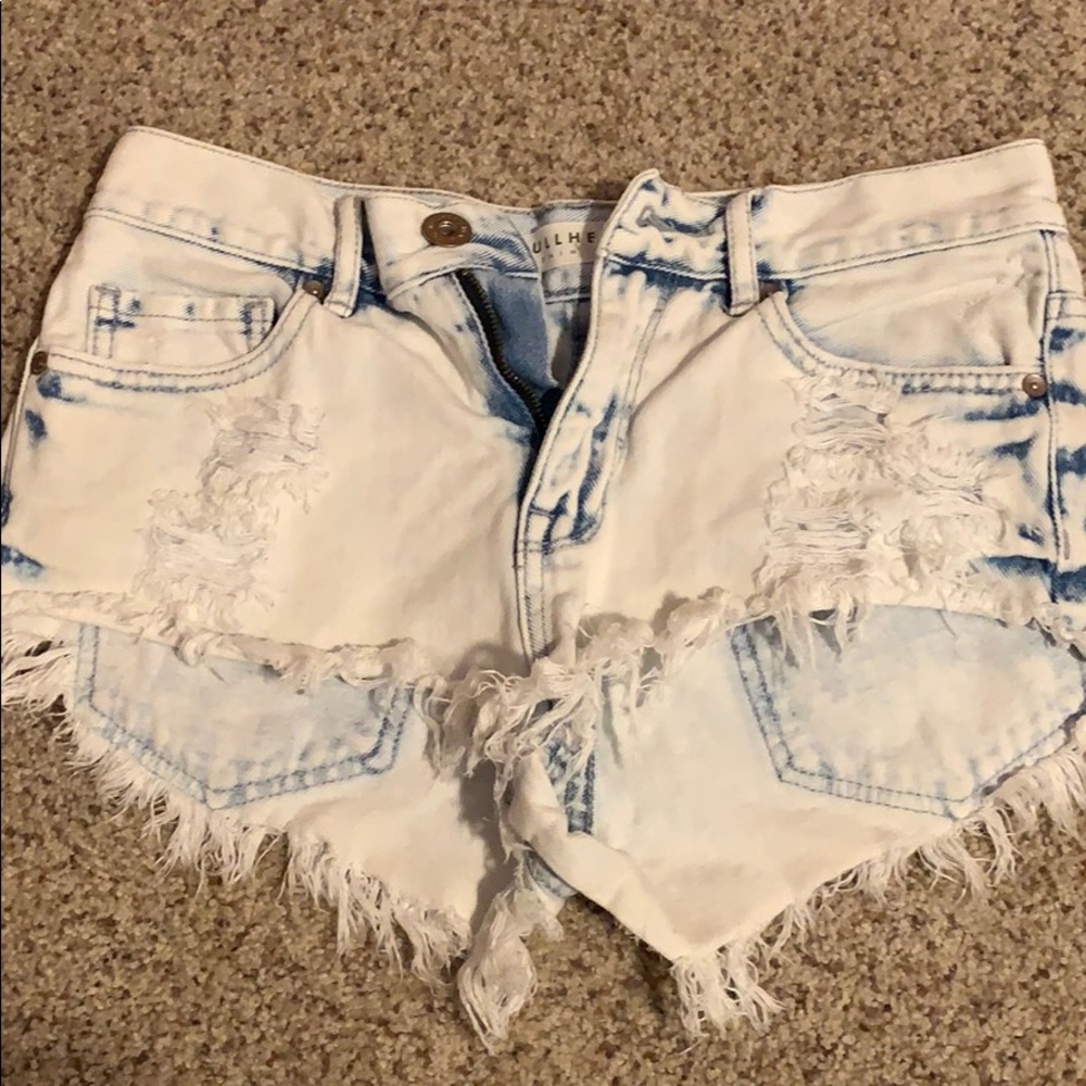 High rise shorts very cheeky!